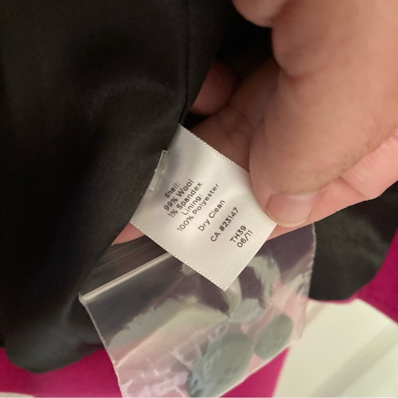 NWT Talbots The Kate Fit Vibrant Pink Wool Blazer Jacket 10 Petite - Picture 6 of 6